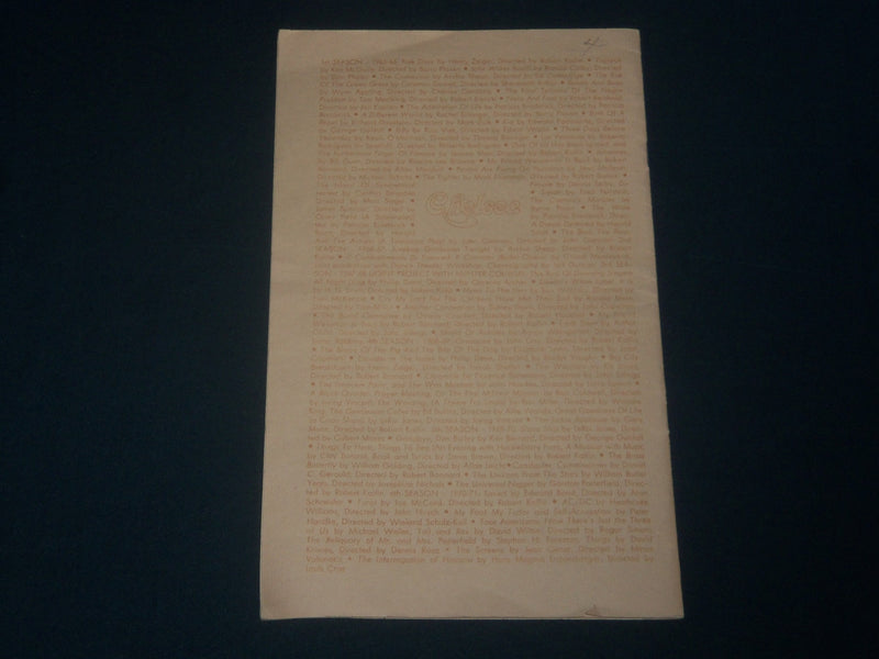 1972 KADDISH CHELSEA THEATER CENTER BROOKLYN PROGRAM - ALLEN GINSBERG - J 4218