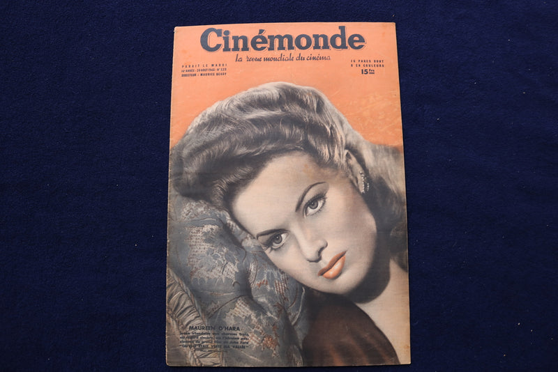 1946 AUGUST 20 CINEMONDE MAGAZINE - RITA HAYWORTH-MAUREEN O'HARA COVER - E 23940