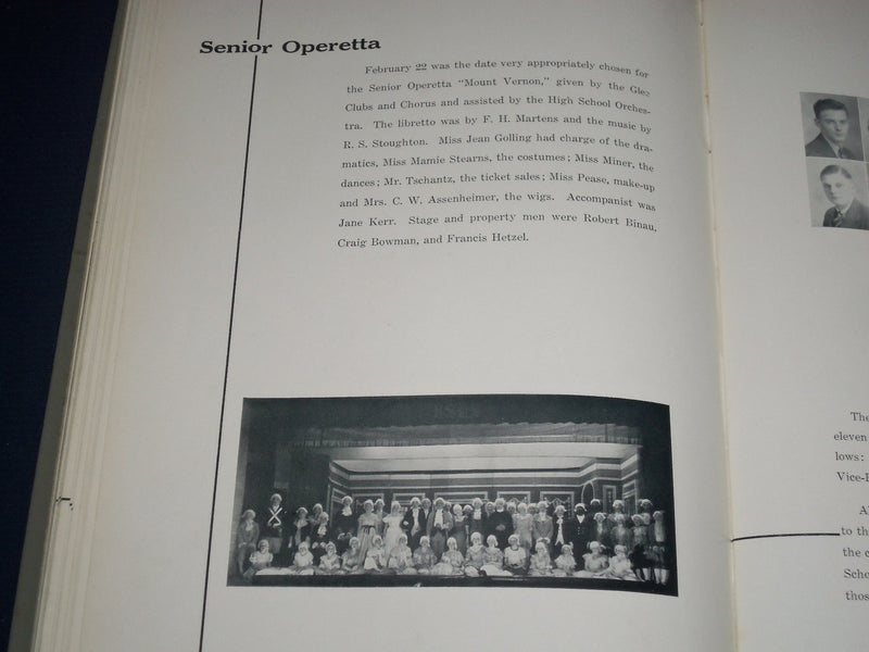 1938 INDIAN VILLAGE ANNUAL UPPER SANDUSKY HIGH SCHOOL YEARBOOK - YB 717