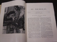 1887 ST. NICHOLAS MONTHLY MAGAZINE LOT OF 11 ISSUES - NICE ILLUS. & ADS - WR 936