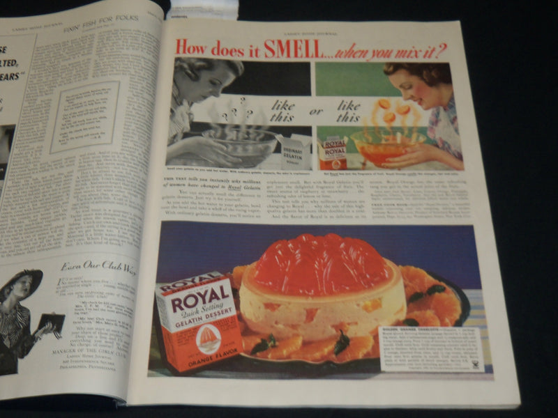 1935 MARCH LADIES HOME JOURNAL MAGAZINE - BEAUTIFUL FRONT COVER - ST 529V