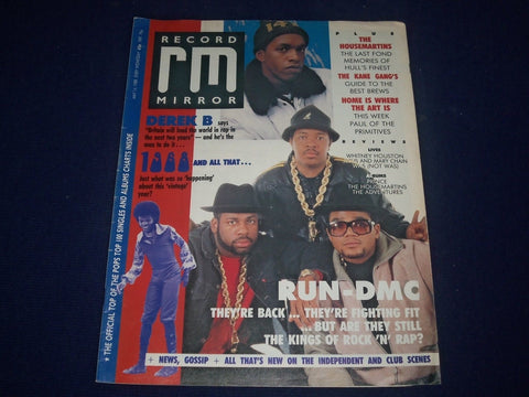 1988 MAY 14 RECORD MIRROR MAGAZINE - RUN-DMC COVER - WHITNEY HOUSTON - J 952