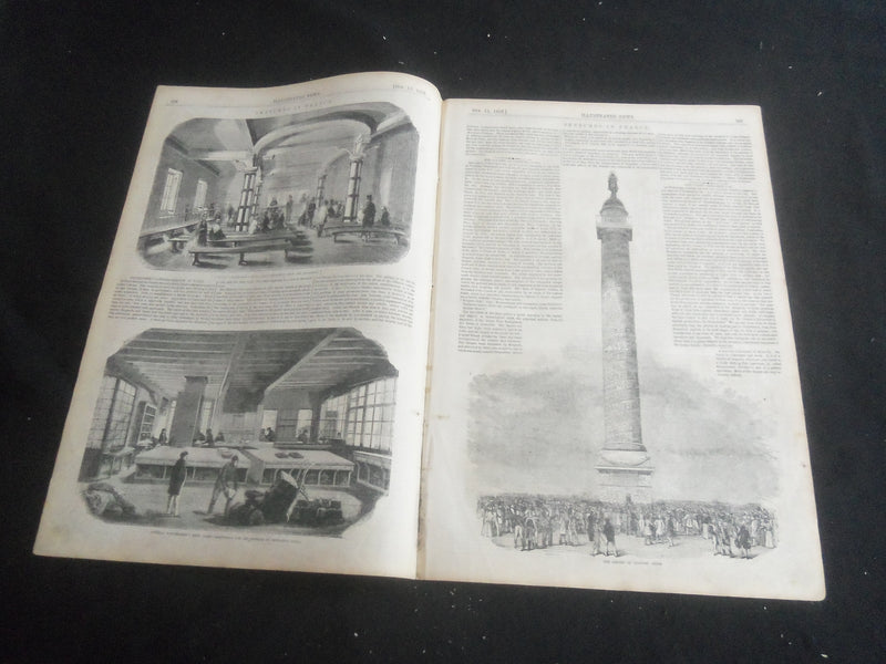 1853 OCTOBER 15 ILLUSTRATED NEWS MAGAZINE - HOLY SEPULCHRE, JERUSALEM - B 5531T