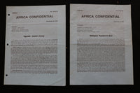 1974 AFRICA CONFIDENTIAL NEWSLETTER - LOT OF 20 - K 2410