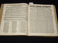 1828-1829 NEW YORK MIRROR AND LADIES GAZETTE BOUND VOLUME NO. 6 - KD 4675J