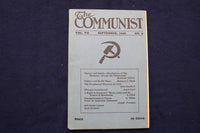 1928 SEPTEMBER THE COMMUNIST MONTHLY PERIODICAL - K 471