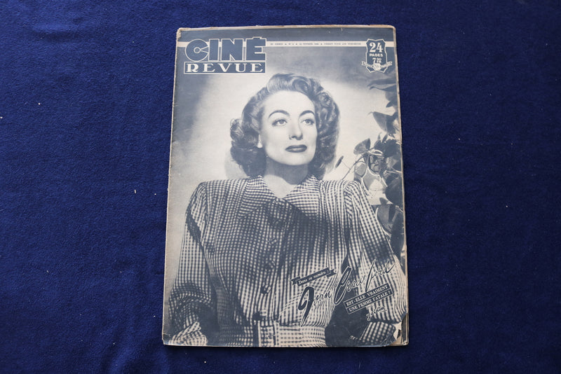 1948 FEBRUARY 20 CINE REVUE MAGAZINE - JOAN CRAWFORD - FRENCH COVER - E 23889