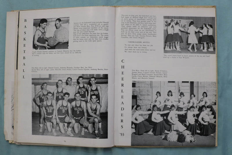 1955 OAK LILY AND IVY MILFORD HIGH SCHOOL YEARBOOK - MILFOR, MA. - YB 3571