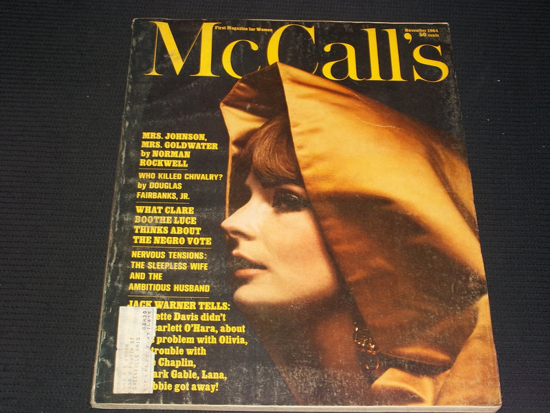 1964 NOVEMBER MCCALL'S MAGAZINE - NICE COLOR COVERS & ADS - E 1209