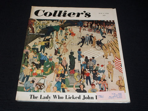 1949 JUNE 4 COLLIER'S MAGAZINE - MAIN STREET PARADE COVER - E 4341