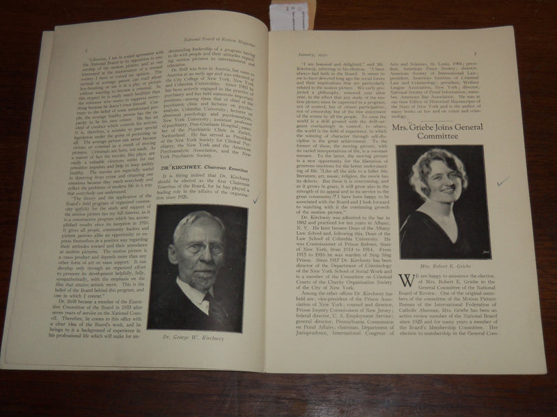 1940 JANUARY NATIONAL BOARD OF REVIEW MAGAZINE - CLARK GABLE & LEIGH - K 1147