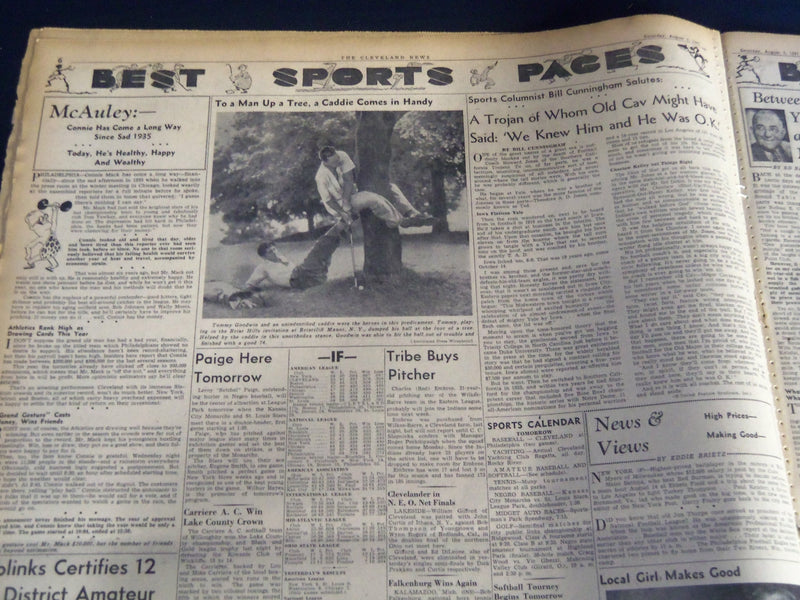 1941 AUGUST 2 CLEVELAND NEWS NEWSPAPER - 4,000 STRIKE AT OHIO ARSENALS - NT 7399
