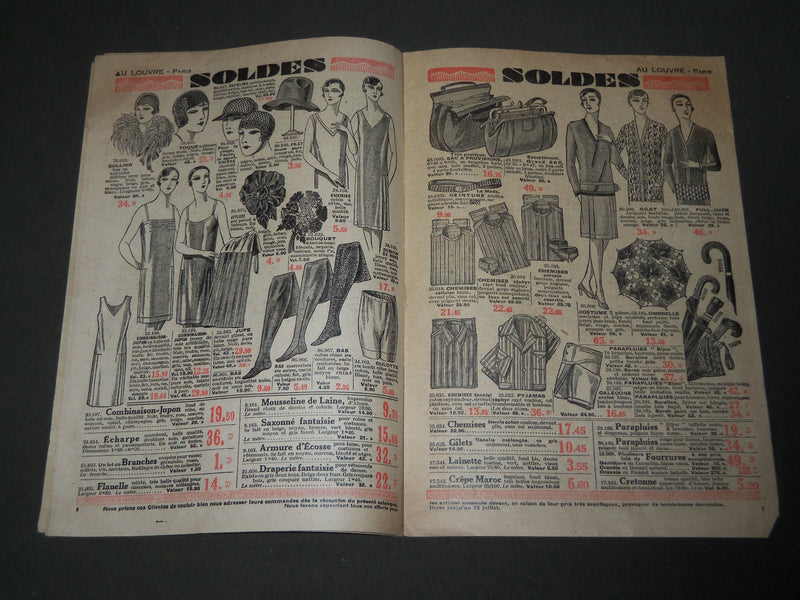 1929 SUMMER AU LOUVRE-SOLDES FRENCH CATALOGUE - PARIS - FR 1279