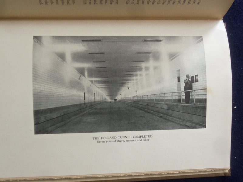 1927 THE EIGHTH WONDER - HOLLAND TUNNEL HARDCOVER BOOK - KD 8635