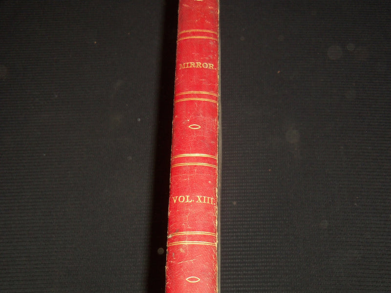 1835-1836 NEW YORK MIRROR AND LADIES GAZETTE BOUND VOLUME - ENGRAVINGS - R 89S
