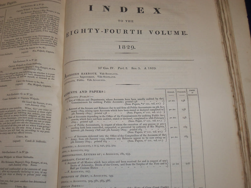 1829 JOURNALS OF THE HOUSE OF COMMONS - KING GEORGE IV 10TH YEAR REIGN - KD 4F