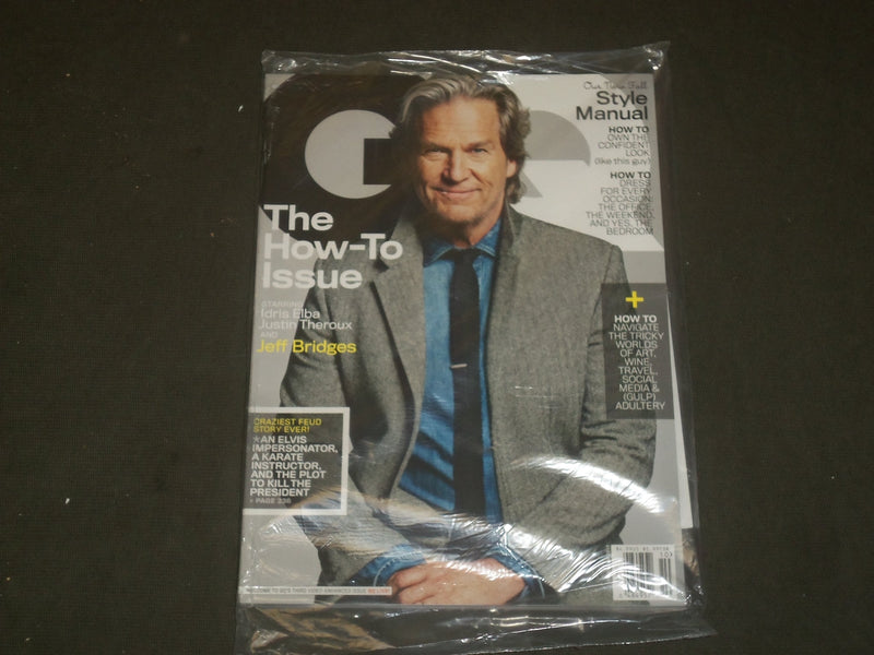 2013 OCTOBER GQ MAGAZINE - JEFF BRIDGES COVER - B 2858