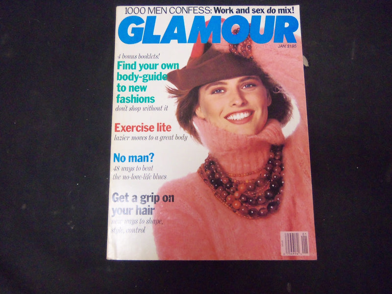 1989 JANUARY GLAMOUR MAGAZINE - CATHY FEDORUK COVER - ST 4280