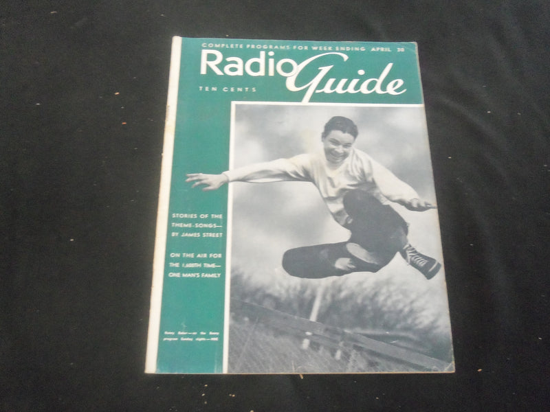 1938 APRIL 30 RADIO GUIDE MAGAZINE - KENNY BAKER COVER - SP 9517N