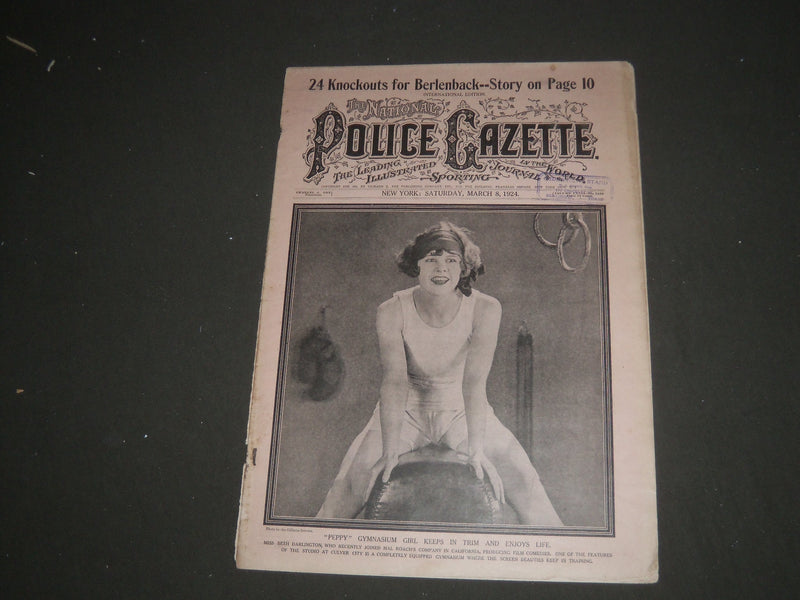 1924 MARCH 8 NATIONAL POLICE GAZETTE - BETH DARLINGTON - SP 3076