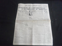 1929 & 1931 & 1933 THE WILLIAMSPORT SUN NEWSPAPER - LOT OF 5 - NP 5764