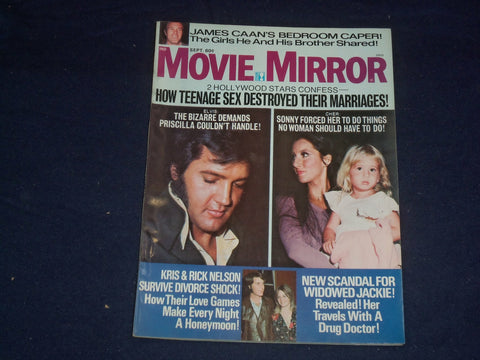1975 SEPTEMBER MOVIE MIRROR MAGAZINE - ELVIS PRESLEY - PHOTOS & STORIES- ST 6226
