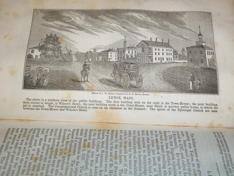 1840 HISTORICAL COLLECTIONS EVERY TOWN IN MASSACHUSETTS VOLUME - KD 4065C