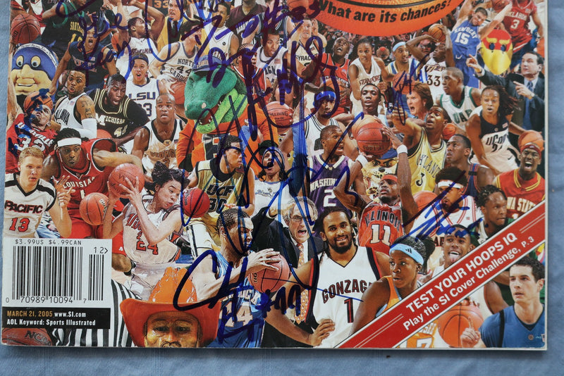 2004-2005 SPORTS ILLUSTRATED - MARCH MADNESS - SIGNED COVERS -LOT OF 3 - E 26441