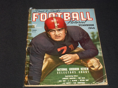 1946 STREET & SMITH'S FOOTBALL YEARBOOK MAGAZINE - VERY NICE COVER - E 3151