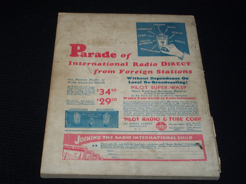 1930 JUNE JULY SHORT WAVE CRAFT MAGAZINE - SUMMER ISSUE - E 105
