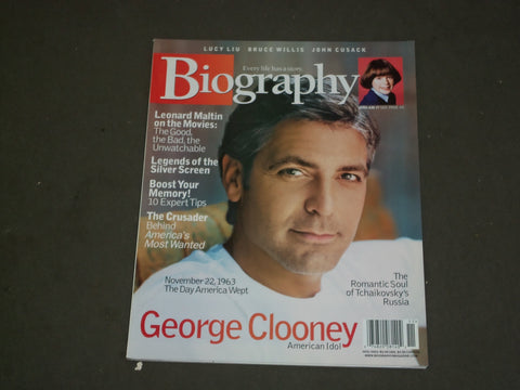 2003 NOVEMBER BIOGRAPHY MAGAZINE - GEORGE CLOONEY COVER - B 3766