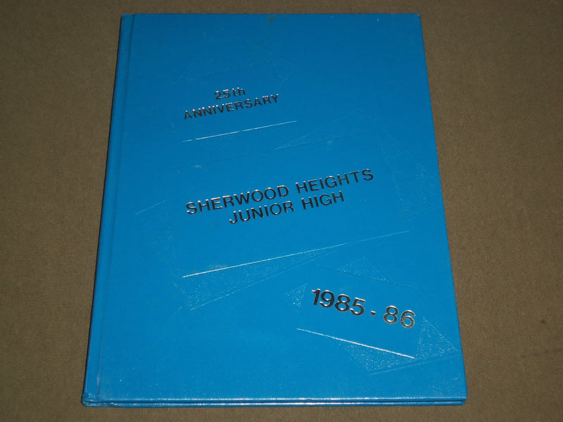 1985-1986 SHERWOOD HEIGHTS JUNIOR HIGH SCHOOL YEARBOOK - ALBERTA CANADA- YB 1106