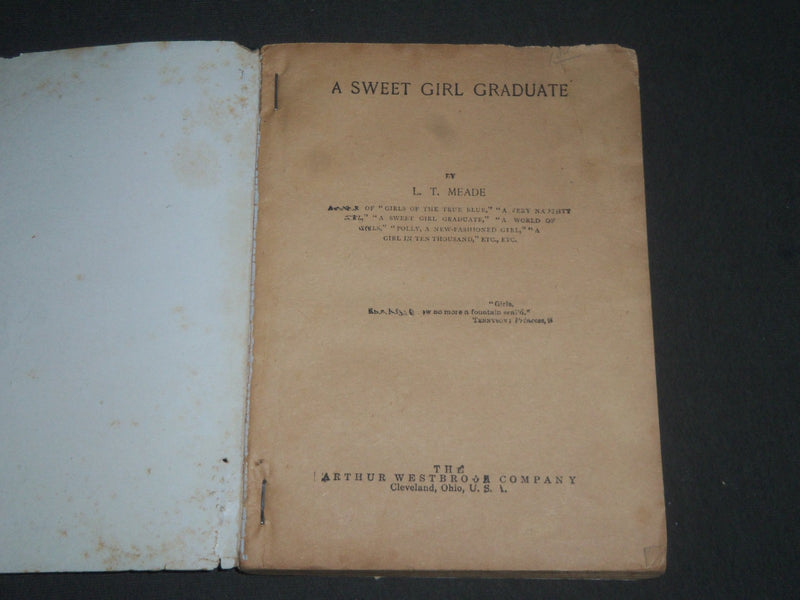 1910'S-1920'S MRS. L. T. MEADE PAPERBACK BOOK LOT OF 3 - NO'S 4, 12 & 13- O 1731