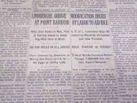 1931 AUGUST 9 NEW YORK TIMES - LINDBERGHS AT POINT BARROW - NT 4127