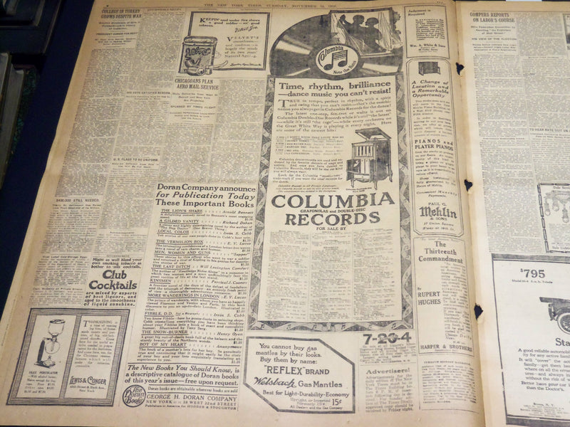 1916 NOVEMBER 14 NEW YORK TIMES - AGREEMENT TO RECALL PERSHING - NT 7731