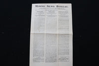 1909 MARCH 5 MINING NEWS BUREAU NEWSPAPER - CATLIN & POWELL CO. - K 2946