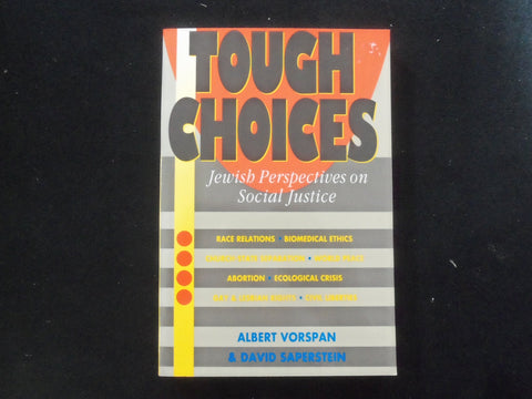 1992 TOUGH CHOICES SOFTCOVER BOOK SIGNED BY DAVID SAPERSTEIN - KD 9301