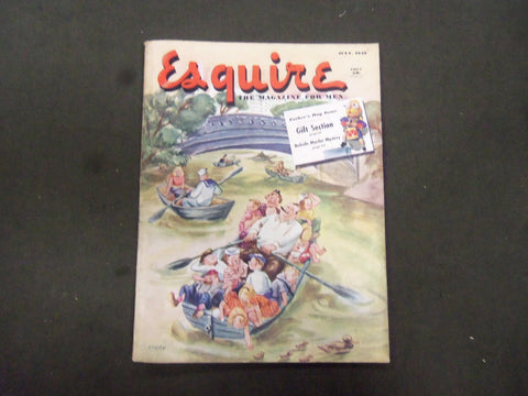 1948 JULY ESQUIRE MAGAZINE - NICE ILLUSTRATIONS, COVER AND ADS - ST 2747