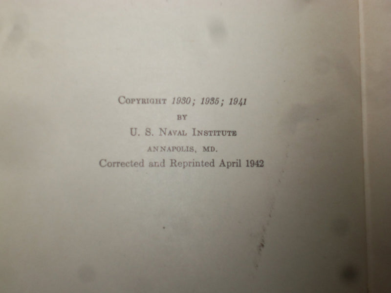 1941 WATCH OFFICER'S GUIDE - U.S. NAVY SOFTCOVER BOOK - J 9360
