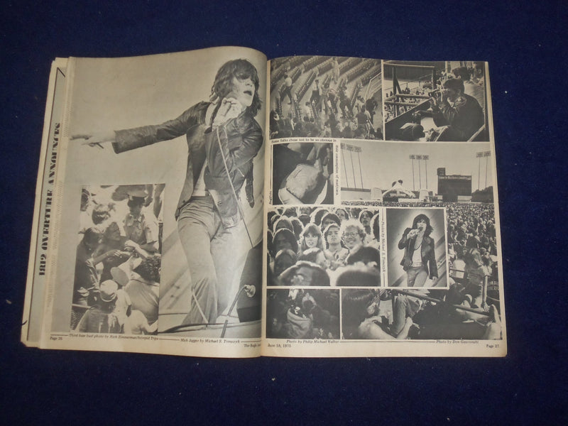 1975 JUNE 18 BUGLE AMERICAN MAGAZINE - THE ROLLING STONES, BEHIND SCENES- J 9427