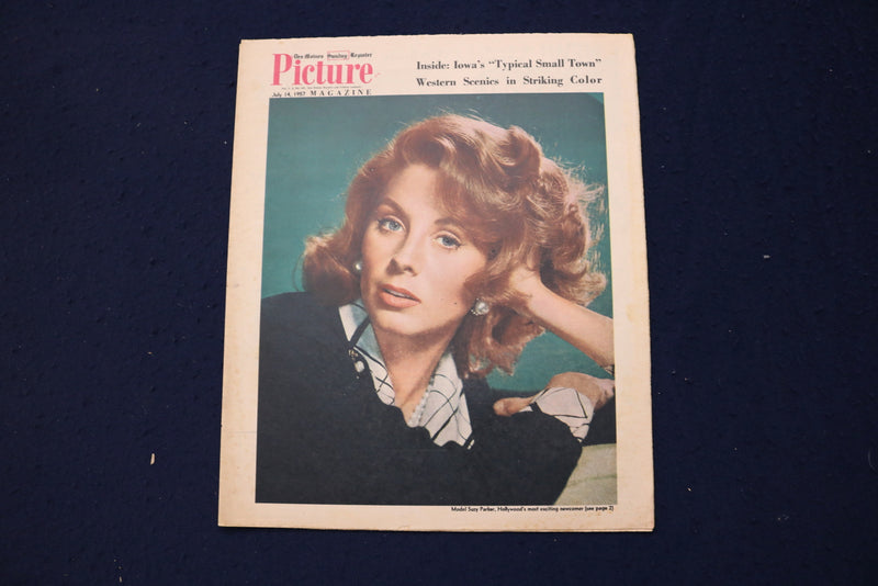 1957 JULY 14 DES MOINES PICTURE MAGAZINE - SUZY PARKER COVER - E 23166