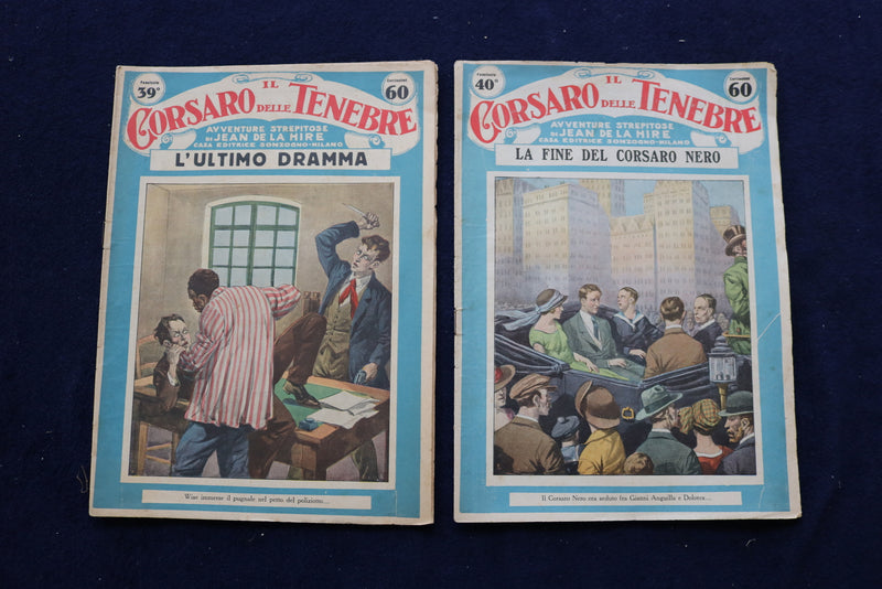 1920'S IL CORSARO DELLE TENEBRE MAGAZINES - LOT OF 39 OF 40 - ITALIAN - O 3546