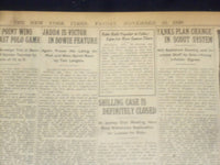 1920 NOVEMBER 19 NEW YORK TIMES - BUILDERS BACKED BOSS BRINDELL - NT 8467