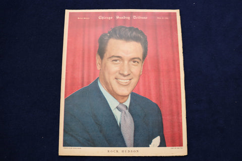 1953 JUNE 21 CHICAGO TRIBUNE MAGAZINE - ROCK HUDSON COVER - E 22147