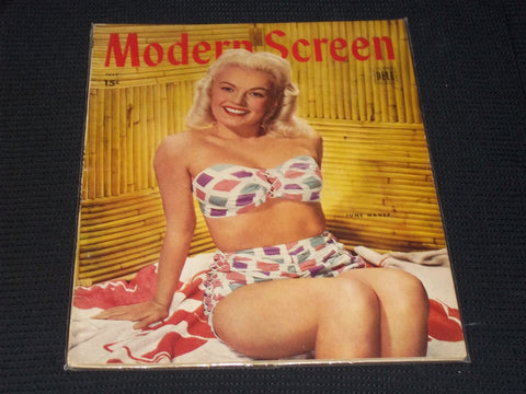 1945 JULY MODERN SCREEN MAGAZINE - JUNE HAVER FRONT COVER - E 14537