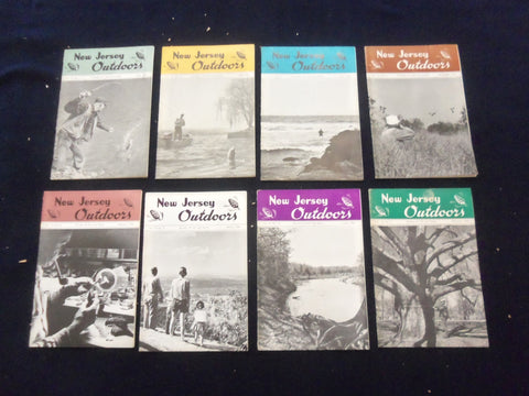 1960-1966 NEW JERSEY OUTDOORS MAGAZINE - LOT OF 8 - O 2890B