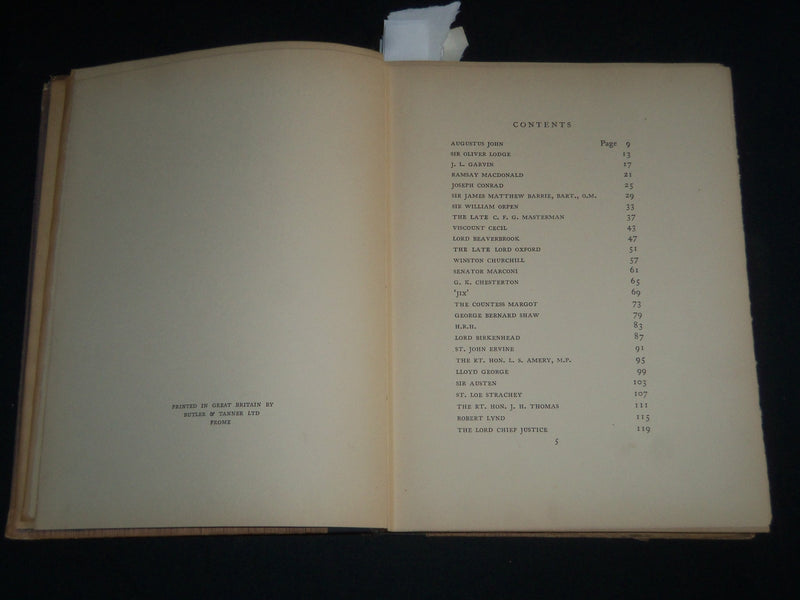 1928 LIONS AND LAMBS BOOK BY LOW & LYNX - GREAT ILLUSTRATIONS - KD 5478