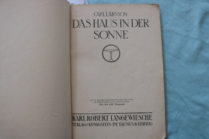 1908-1909 CARL LARSSON - DAS HAUS IN DER SONNE - SOFTCOVER BOOK - K 3290