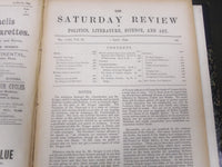 1899 SATURDAY REVIEW 2 BOUND VOLUMES - COMPLETE YR- PUBLISHED IN LONDON - R 1112