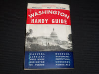 1950 WASHINGTON HANDY GUIDE - SESQUICENTENNIAL ISSUE - 88 ILLUSTRATIONS - K 34
